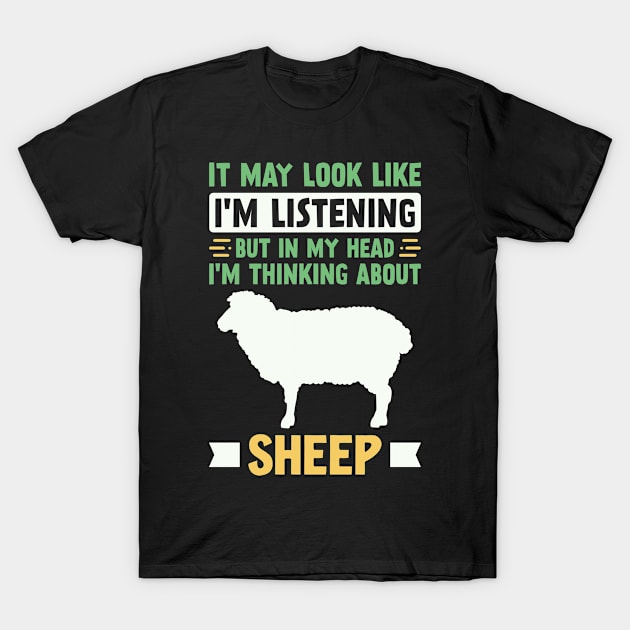 Funny Sheep Lover T-Shirt by White Martian
